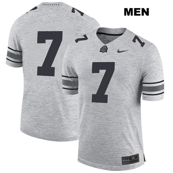 Ohio State Buckeyes Men's Dwayne Haskins #7 Gray Authentic Nike No Name College NCAA Stitched Football Jersey PV19T05KV